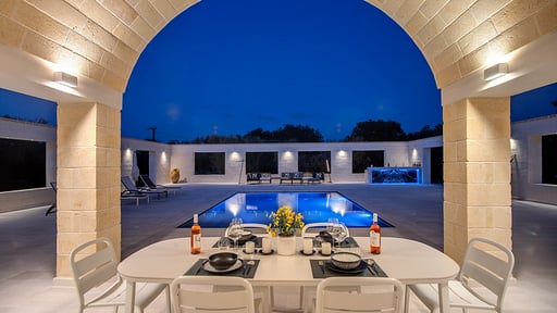 Villa Angelina Dining area