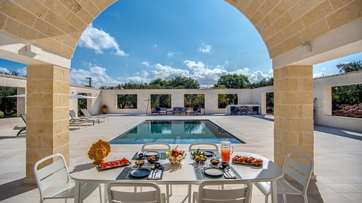 Villa Angelina Dining area