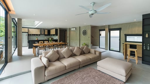 Villa Angle Living room 1