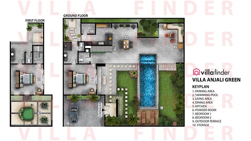 Villa Anjali Green Floor plan