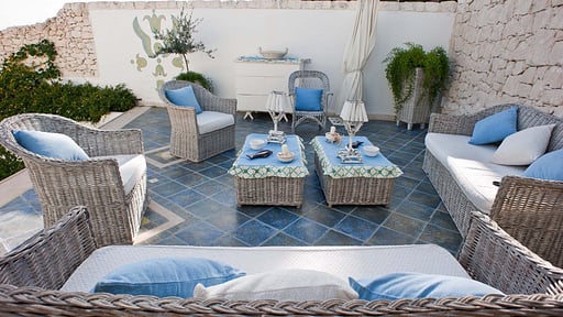 Villa Antares Fontane Bianche Terras/Veranda