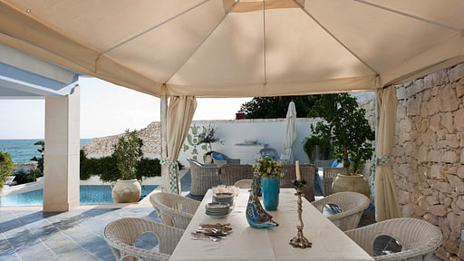 Villa Antares Fontane Bianche Terras/Veranda