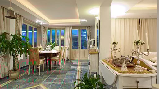 Villa Antares Fontane Bianche Eethoek