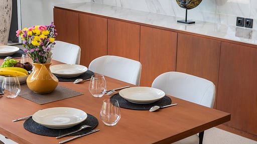 Villa Aquamarine Dining area
