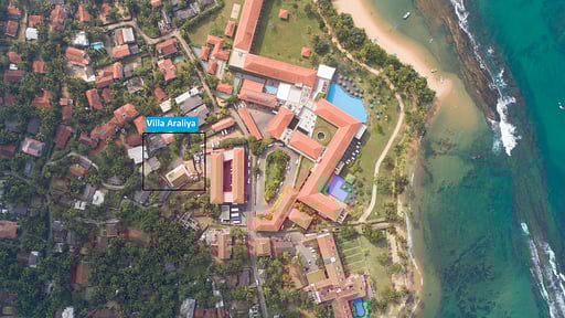 Villa Araliya Фото с дрона