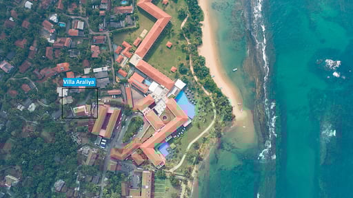 Villa Araliya Фото с дрона