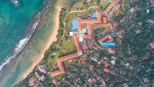 Villa Araliya Фото с дрона
