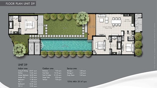 Villa Aramoana Floor plan