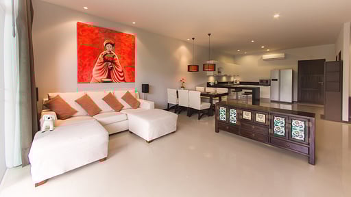 Villa Aramoana Woonkamer