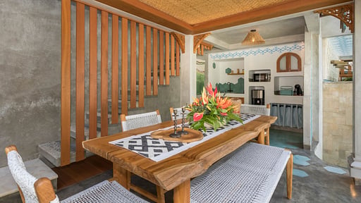 Villa Arkana Village Dining area