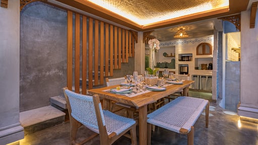 Villa Arkana Village Dining area