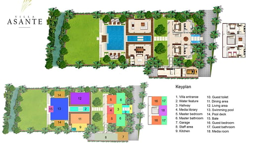 Villa Asante Floor plan