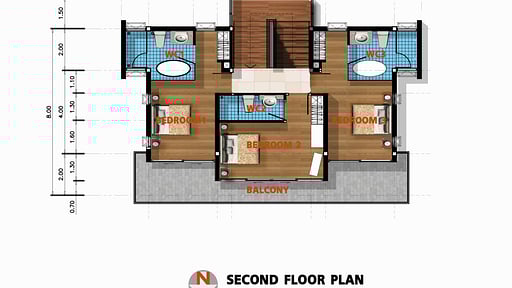 Villa Asia Floor plan