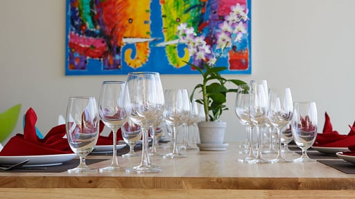 Villa Asia Dining area