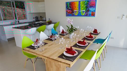 Villa Asia Dining area