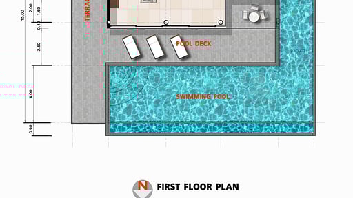 Villa Asia Floor plan