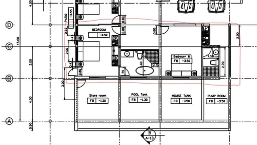 Villa Asia Floor plan