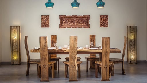Villa Atap Padi Dining area