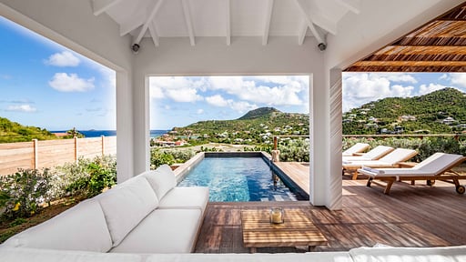 Villa Au Paille en Queue Terras/Veranda