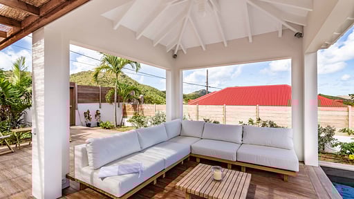 Villa Au Paille en Queue Terras/Veranda