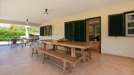 Villa Aubellons Dining area