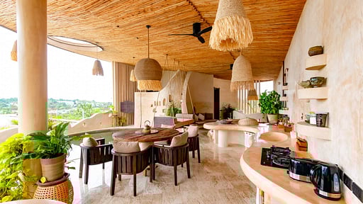 V222 Avocado Villa Zona pranzo