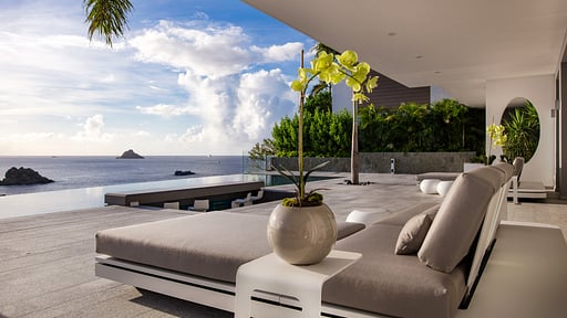 Villa Axel Rocks Terrasse/Veranda