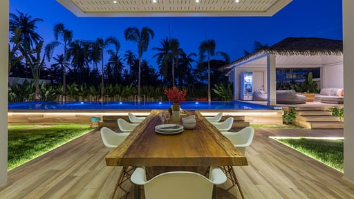 Villa Bacardi Zona de comedor