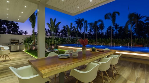 Villa Bacardi Zona de comedor