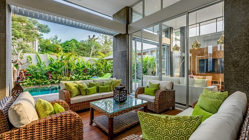 Villa Bambu Aramanis Ruang tamu 2