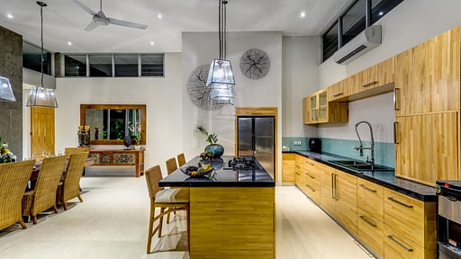 Villa Bambu Aramanis Dapur