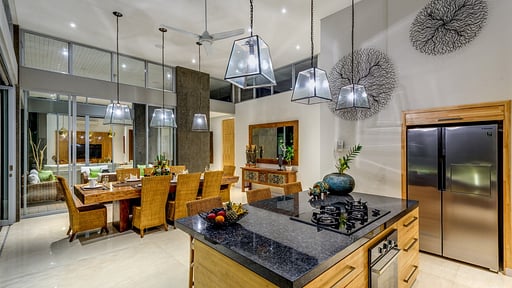 Villa Bambu Aramanis Dapur