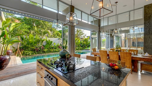 Villa Bambu Aramanis Dapur