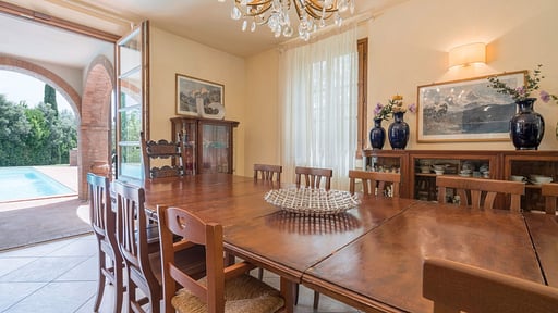 Villa Bandellina Eethoek