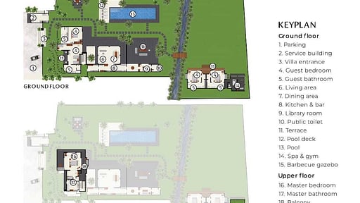 Villa Bangkuang Floor plan