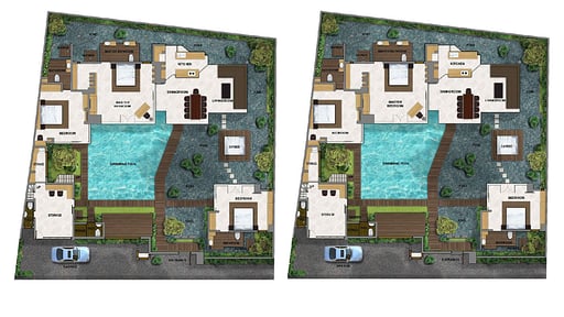 Villa Banyu Floor plan
