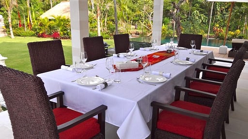Villa Bayu Segara Dining area