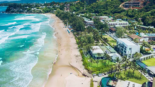 Villa Beachside Drone foto's