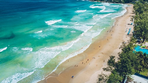 Villa Beachside Drone foto's