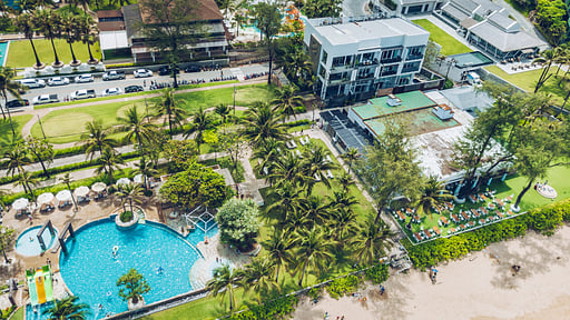 Villa Beachside Drone foto's