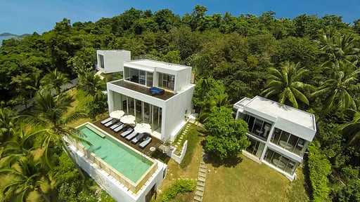 Villa Beige Fotos de dron