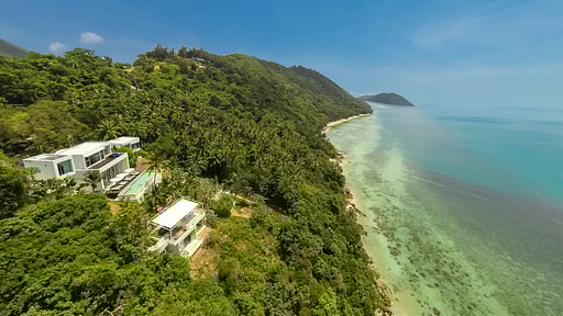 Villa Beige Fotos de dron