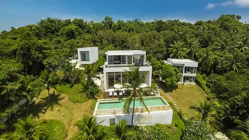 Villa Beige Fotos de dron