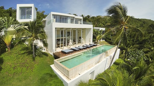 Villa Beige Fotos de dron