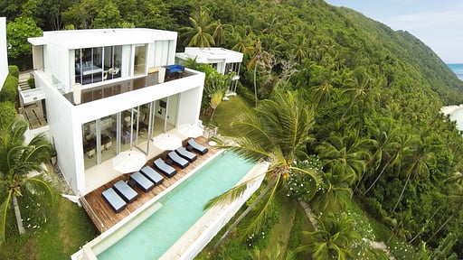 Villa Beige Fotos de dron