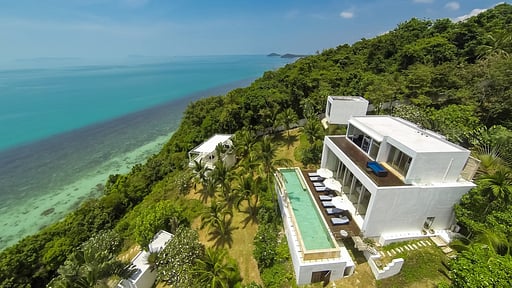 Villa Beige Fotos de dron