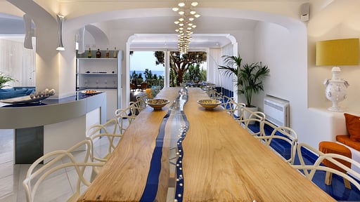 Villa Bepina Dining area