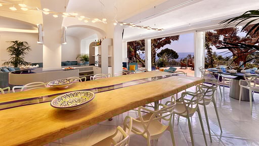 Villa Bepina Dining area