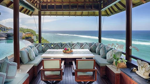 Villa Bidadari Cliffside Estate Gazebo