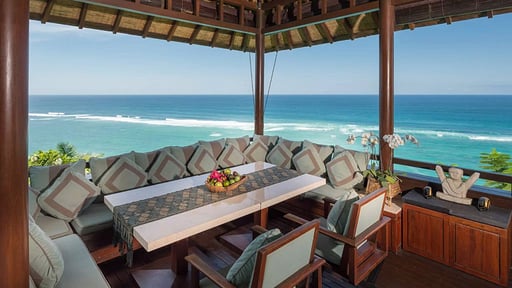 Villa Bidadari Cliffside Estate Gazebo